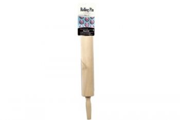 Wooden Rolling Pin / 45cm (Contoured Side Handles For Comfortable Use)