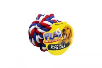 Pet Rope Ball / 9.5cm (D) (Assorted Colours)