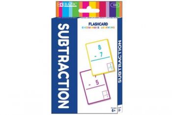 BAZIC Subtraction Flash Card Pack / Pack of 36