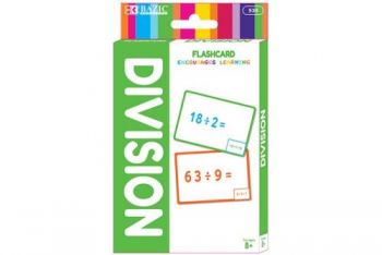 BAZIC Division Flash Card Pack / Pack of 36