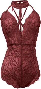 Lace Chocker Bodysuit 
