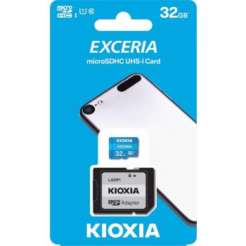 10 PCS Kioxia 32GB microSD Exceria Flash Memory Card w/Adapter U1 R100 C10 Full HD High Read Speed 100MB/s