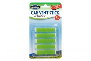 AutoBright Vent Stick Air Freshener - Outdoor Fresh / Pack of 5
