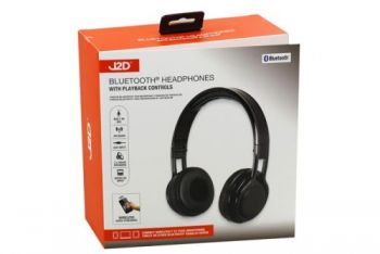 J2D Bluetooth Headphones With SD Slot / 2x50mW Speakers (FM Radio) Built In Mic