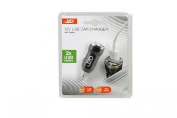 J2D USB Twin Car Charger Adapter / 12V