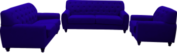 MEDINA 3 +2 + 1 Fabric Sofa Blue