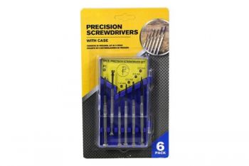 Precision Screwdriver Set / Set of 6 (Case: 13 x 7cm)