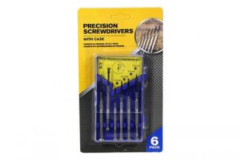 Precision Screwdriver Set / Set of 6 (Case: 13 x 7cm)