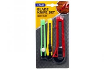 Screw Lock Blade Knife Set / Set of 3