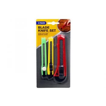 Screw Lock Blade Knife Set / Set of 3