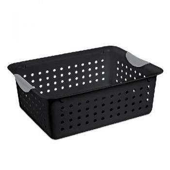 Medium Ultra Basket - Black With Grey Plastic Handle