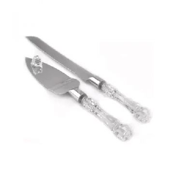 2 Piece Cake Server Set - Silver