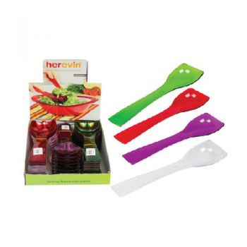 Herevin - Plastic Salad Server Set Assorted Colors - 10 Inch