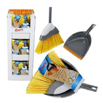 Eazzz Deluxe Angle Broom With Dust Pan