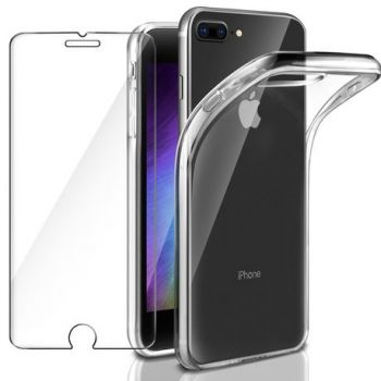 Apple iPhone 7 Plus Tempered Glass & Protective Case 