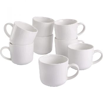 Gibson Home 4 Pack 437Ml Stackable Cup Set - White