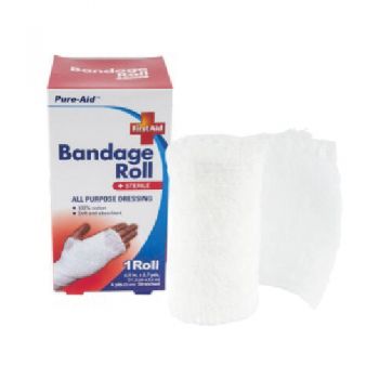 Pure Aid - Bandage Roll - 11.4cm X 2.4m - 3.6m Streched