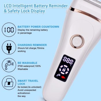 Rechargeable  Waterproof Lady Shaver