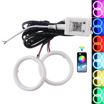 RGB LED Halo Ring Kit Bluetooth APP Control Waterproof