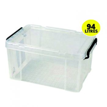 94L Clear Plastic Storage Container