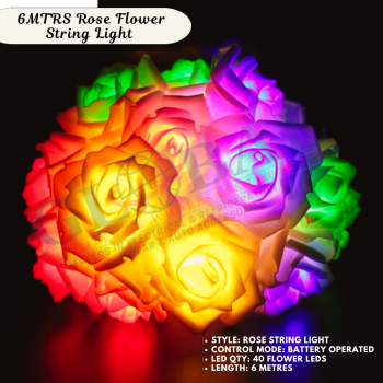 6MTRS Rose Flower String Light 