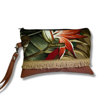 Wristlet -Maroon Floral