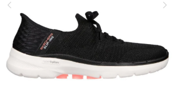 SKECHERS GO WALK 6 - LOVELY DAY BLK/WHT
