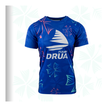 FIJIAN DRUA KIDS STUNNER TEE (JF25-001K) R/BLU