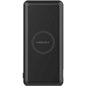 Momax 10000mAh Premium USB-C PD & Wireless Fast Charging Power Bank - Black