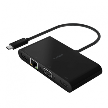 BELKIN USB-C MULTIMEDIA + CHARGER ADAPTER