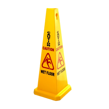 Sabco Yellow Caution Wet Floor Cone and Sign 1170mm