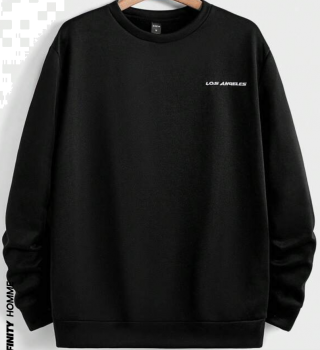 Men Black Letter Graphic Sweatshirt