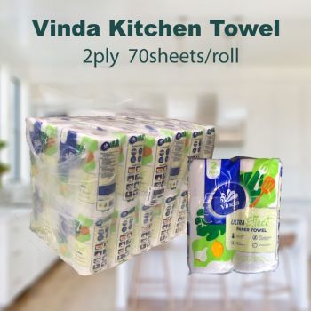 Vinda Ultra Effect Kitchen Paper Towel 2ply 70 sheets/roll 10 Rolls