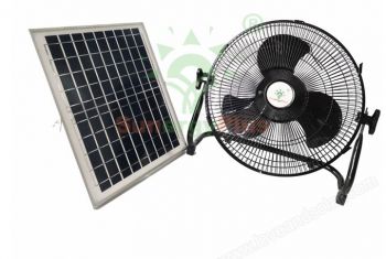 Solar Air Cooling Fan (Black)