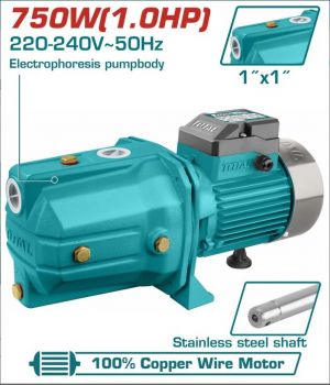 Total  Self Priming Jet Pump 750W 1.0HP Twp37506 