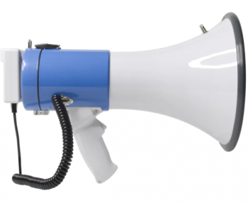 50W Megaphone Talk/Siren USB/SD/MP3 Bluetooth Recording