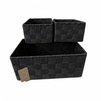 3 piece storage basket