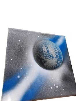 Canvas Painting - Blue Moon