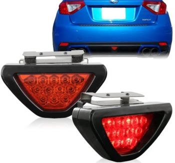 Flashing Blink Brake Tail Light LED Warning Triangle Red