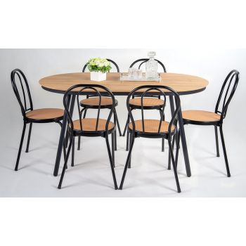 AUTUMN 7 PC METAL DINING SET