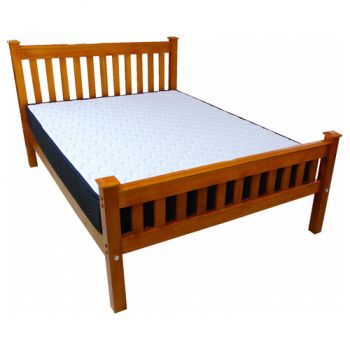 Denver Queen Bed With Quilted Inner Spring Mattress - B003QUILTQ-C