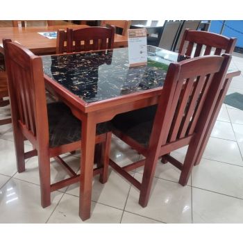 PERFECT 5PCS PVC TOP DINING SET