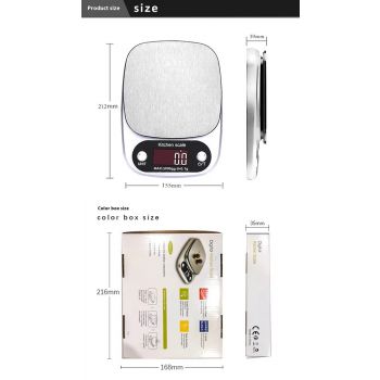 High-Precision Digital Kitchen Scale (1 g – 10,000 g)
