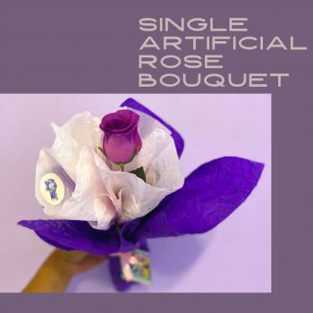 Artificial Single Rose Bouquet