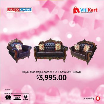 Royal Maharaja Leather 3-2-1 Sofa Set - Brown