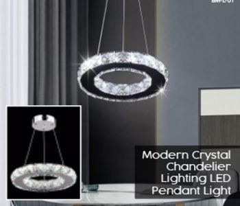ELA0281 Modern Crystal Chandelier Lighting LED Pendant Light 