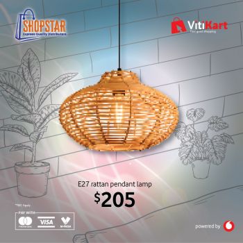 E27 Rattan Pendant Lamp