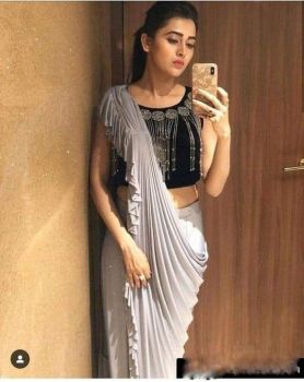 Saree- Gray
