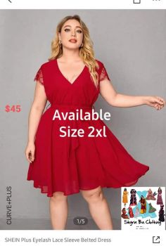 SL003 Red party Dress 2xl