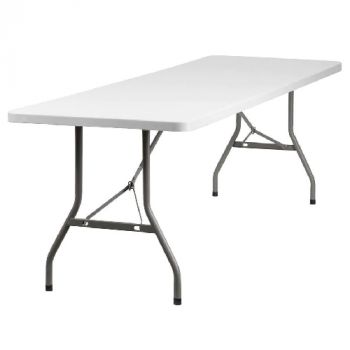 Plastic 8ft folding table 240(L)*85.5(W)*75(H) - PLSFLDTB8FT-CH	